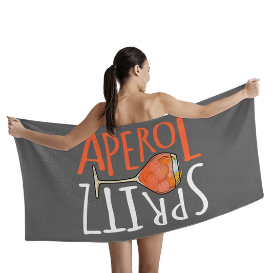 Towel large Aperol Spritz Illustration DrinkandArt