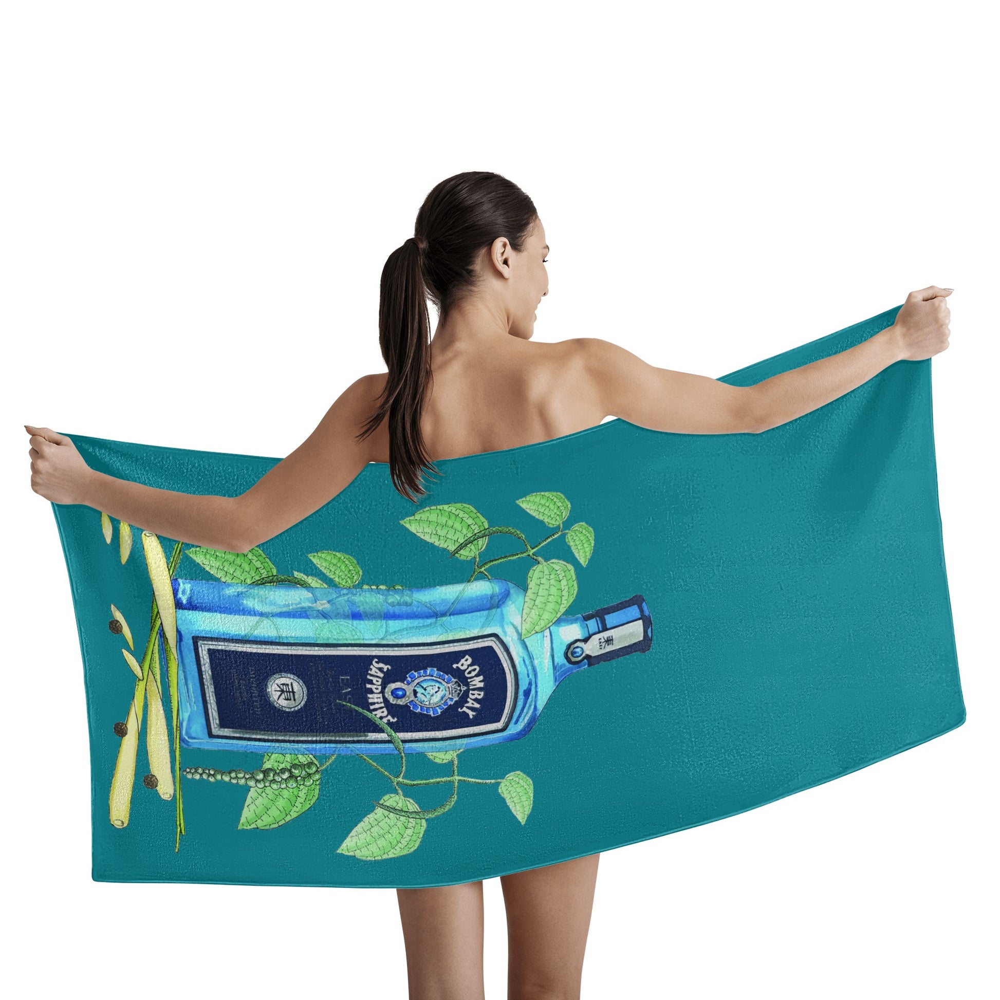 Towel large Bombay Sapphire DrinkandArt