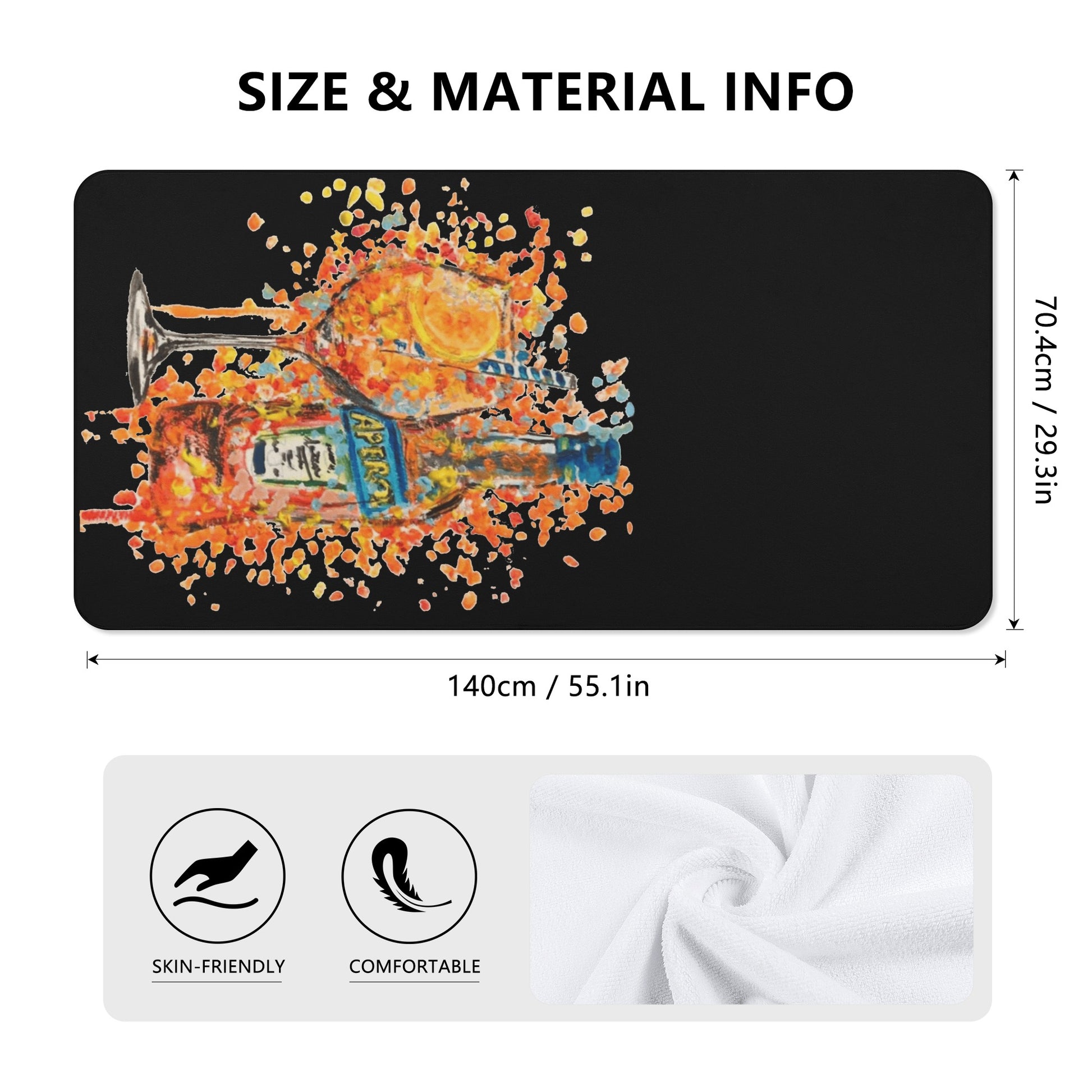 Towel large aperol carnival DrinkandArt