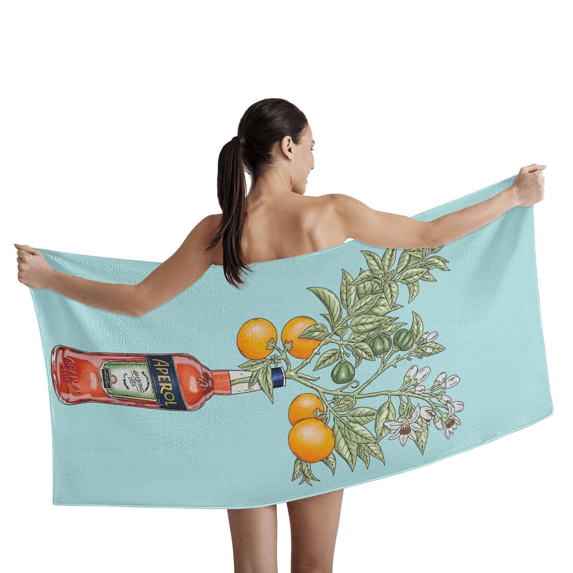 Towel large aperol orange tree DrinkandArt